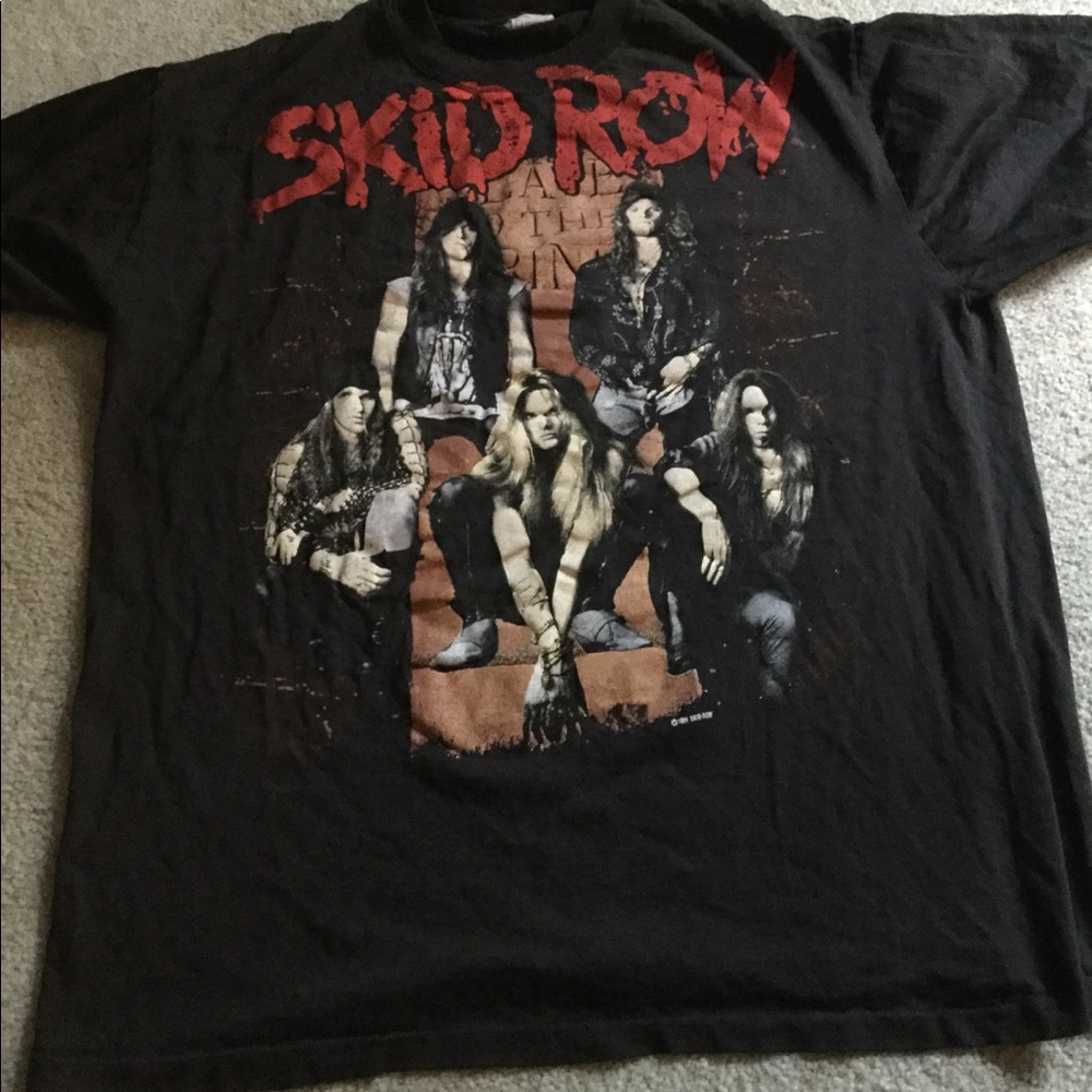 Skid Row rock t-shirt. 1991-92.